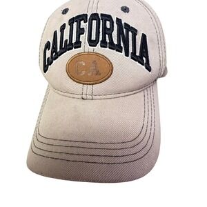 Unbranded California Baseball Cap Unisex OS Tan Embroidered Souvenir Hat